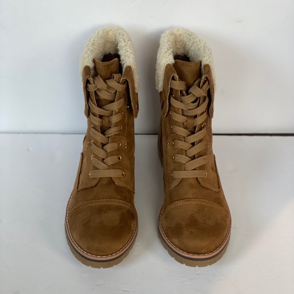 TOMMY HILFIGER Brown Booties Leather Lace Up - Picture 5 of 10